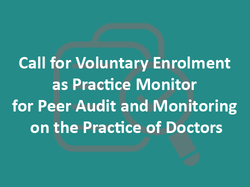 Peer audit and monitoring on the practice of doctors